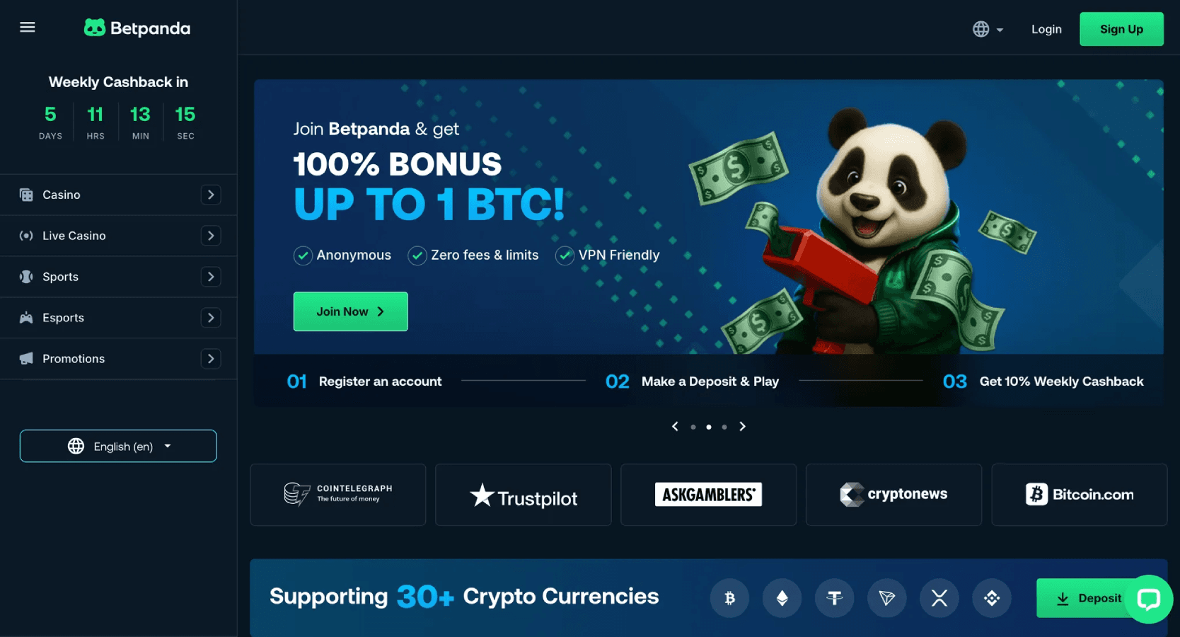 Betpanda login