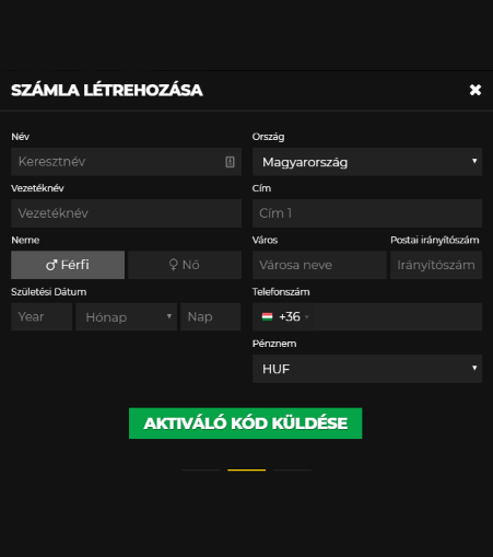 Energy Casino regisztráció