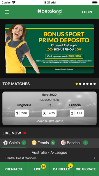 Betaland Scommesse