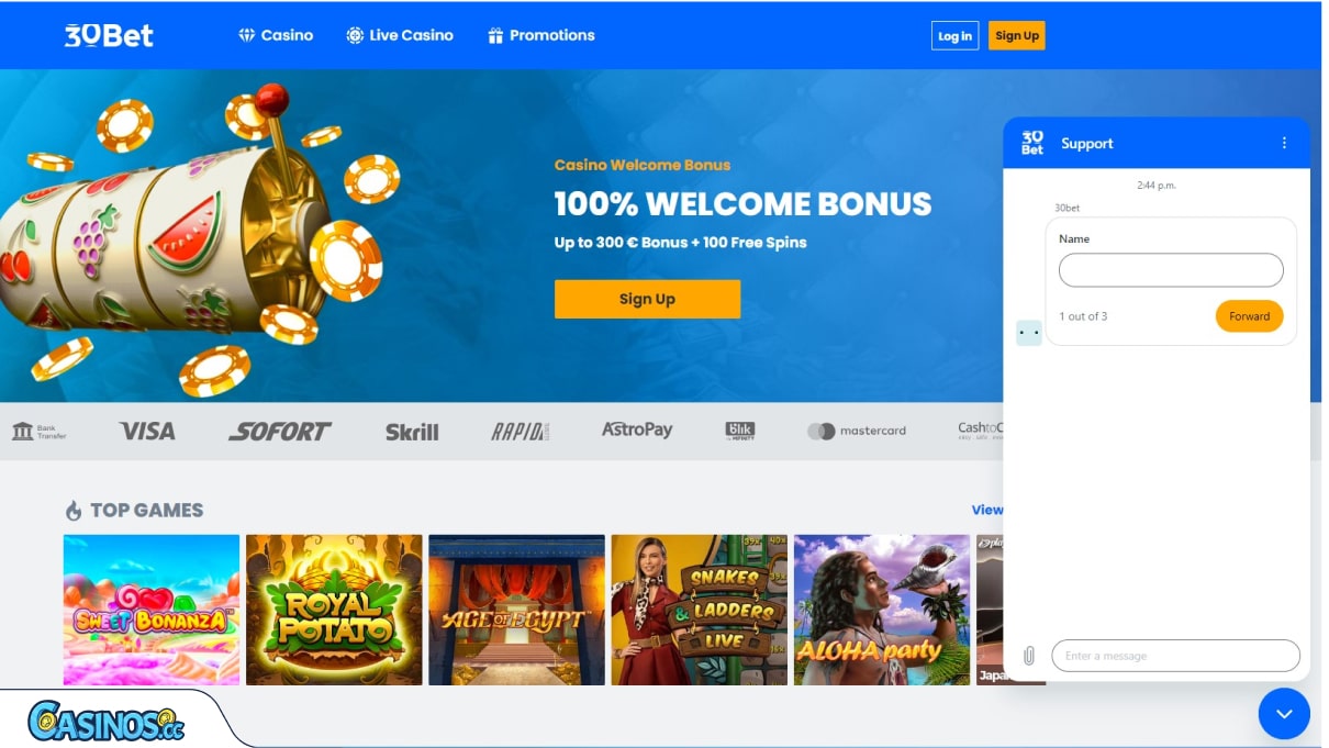 30bet casino